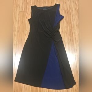 Travel By Tribal Elegant Black and Blue Dress